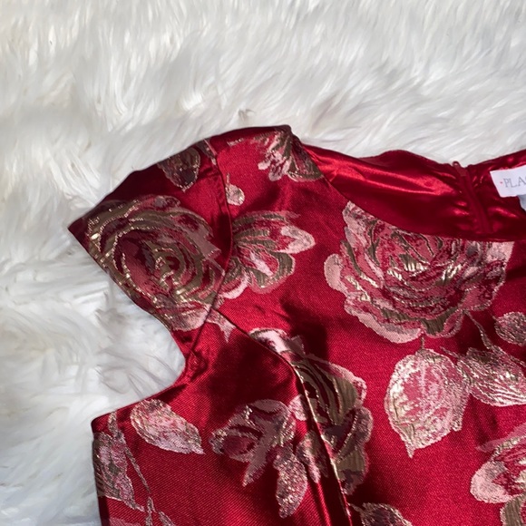 The childrens place Christmas mommy & me red rose dress - Picture 5 of 10